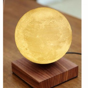 дървена магнитна левитираща лунна лампа 6-инчова плаваща лунна светлина за подарък